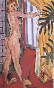 Henri Matisse Nude Standing in front of an Open Door (mk35) oil painting